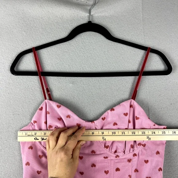 Betsey Johnson Pink Heart Midi Dress - Picture 7 of 16